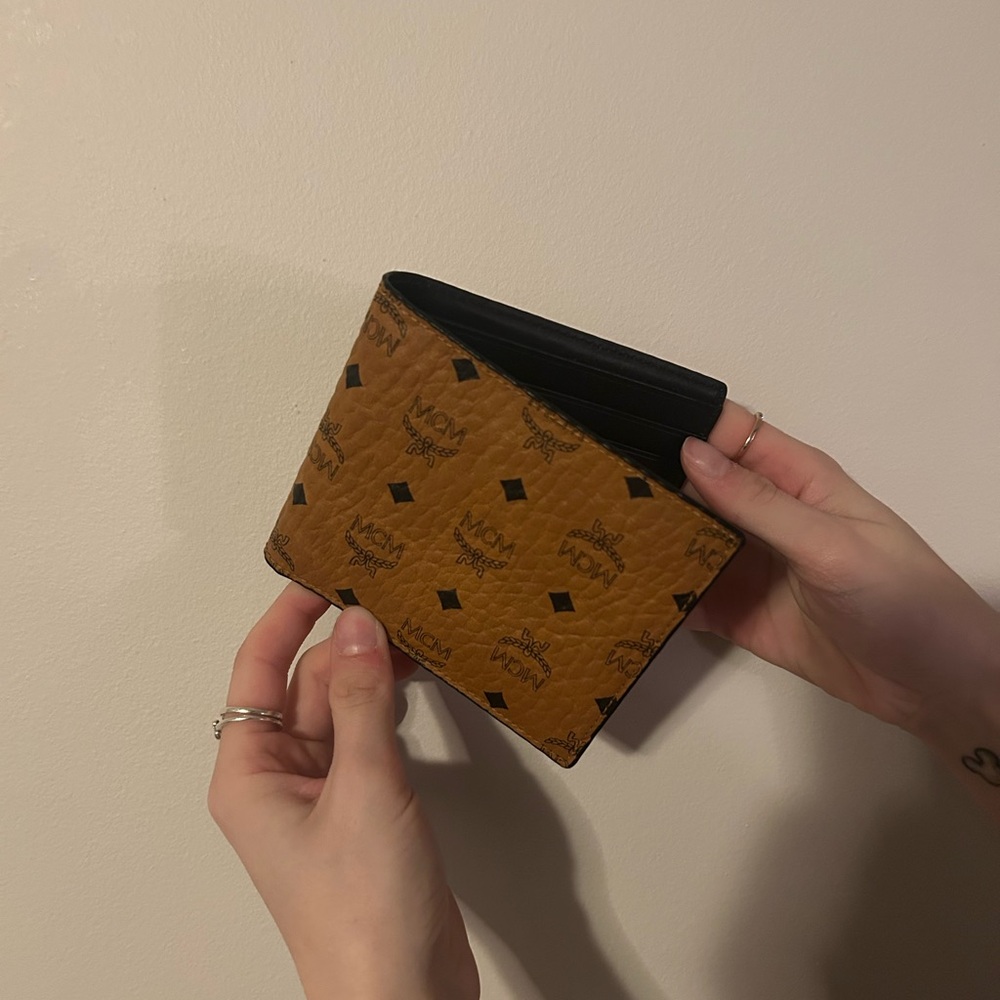MCM Tan and Black Wallet